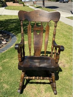 Solid, Wooden Rocking Chair