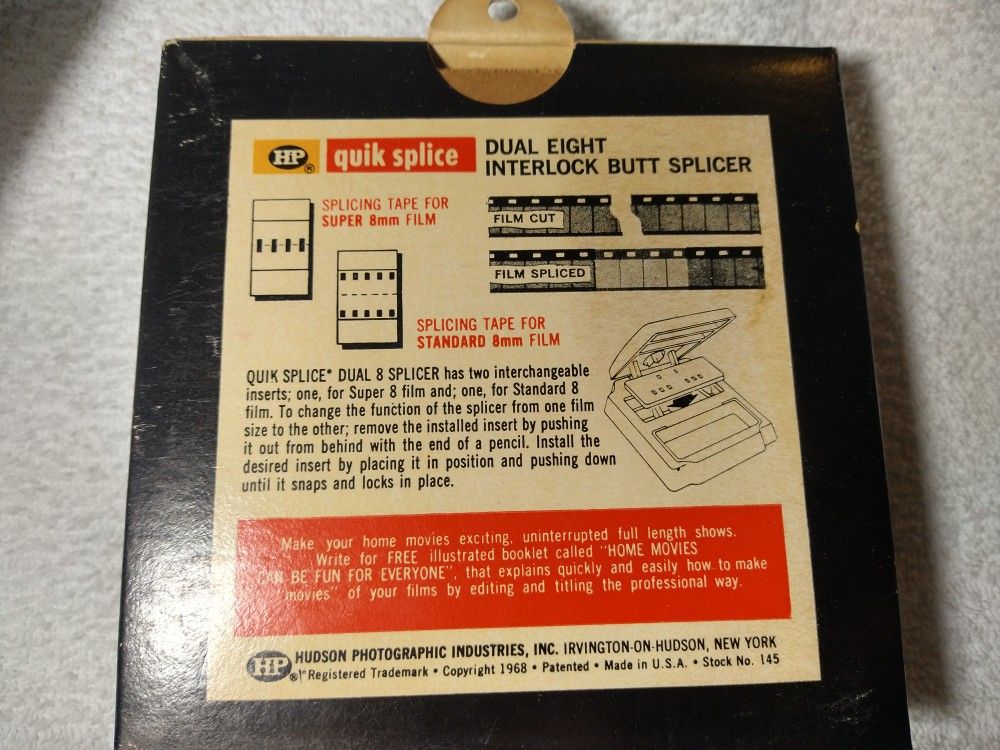 HIP 1968 8mm Film Slicer