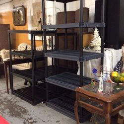 Plastic Shelves Starting Price $75 Each For Sale  