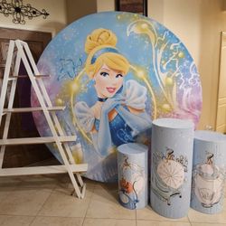 Cinderella Backdrop 