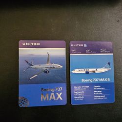 United Airlines Boeing 737 MAX Pilot Trading Card Limited Edition 