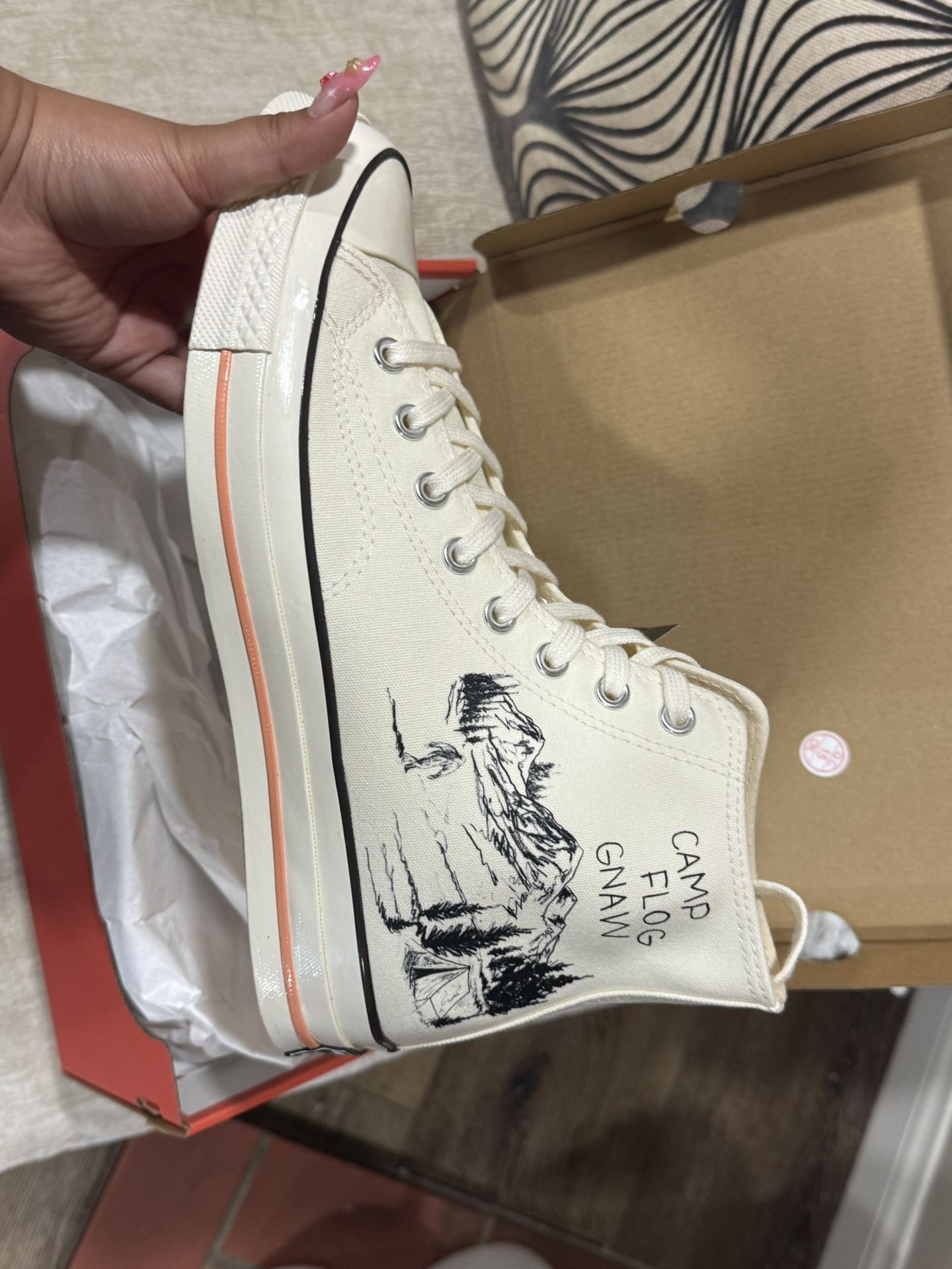 CAMP FLOG GNAW CONVERSE HIGH TOPS