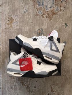 Jordan 4 white cement