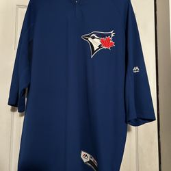Majestic Toronto Blue Jays Warm Up Pull Over Size Xl