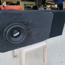 8 Inch Woofer With An Extra  8 Inch Sub
