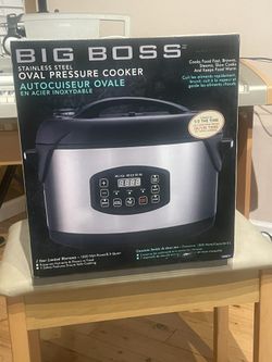 FOR SALE: Big Boss 8.5-Quart Oval Stainless Steel Pressure Cooker
