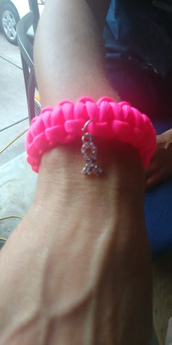 Breast cancer awareness bracelets