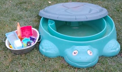 Turtle Sandbox & Sand Toys
