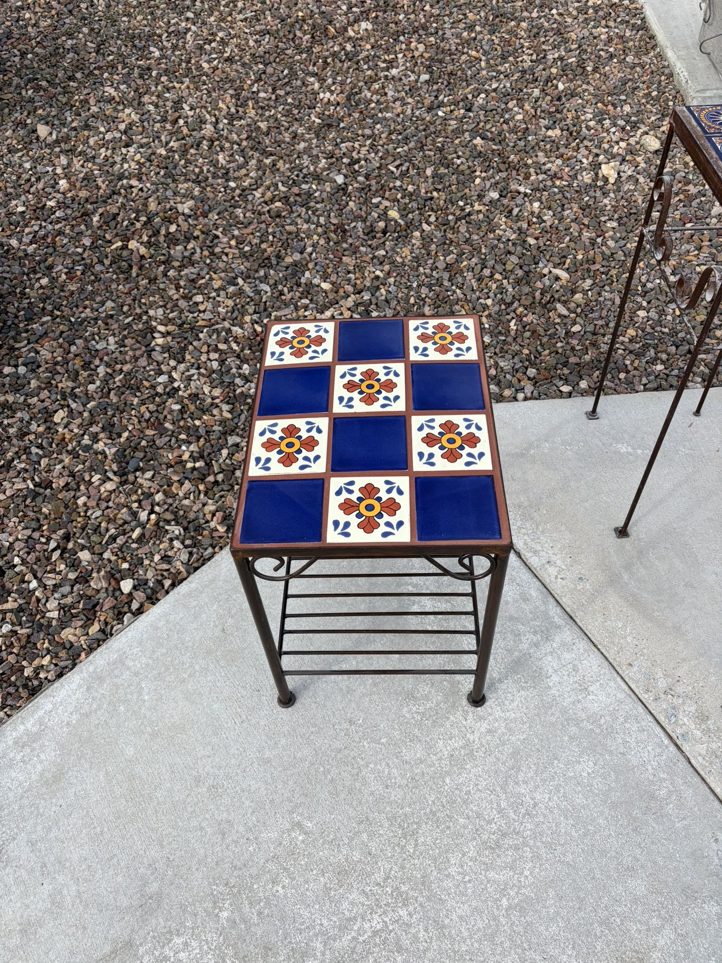 One Handmade Tile Table