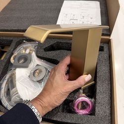 2 Brand New Gold Bathroom Faucets – Never Used