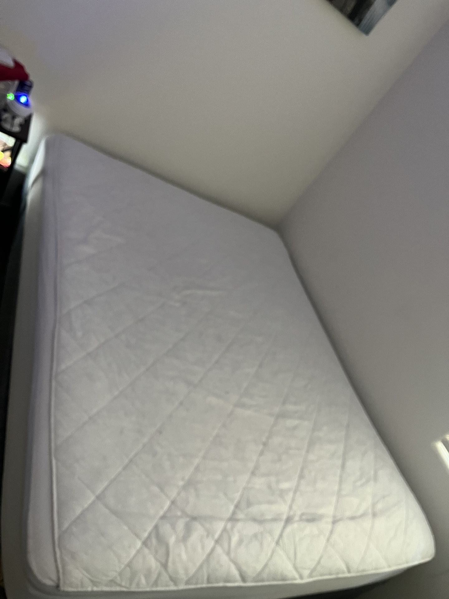 Mattress, Box Spring and Metal Frame