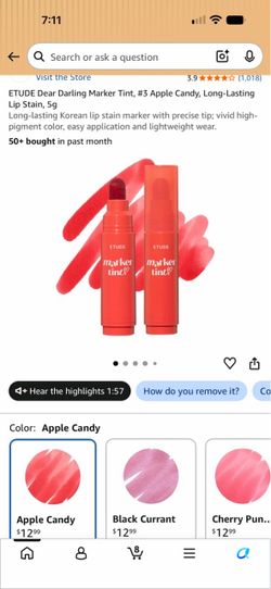Lip marker tint