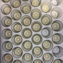 Glass Votives WITH Battery Operated Candles 