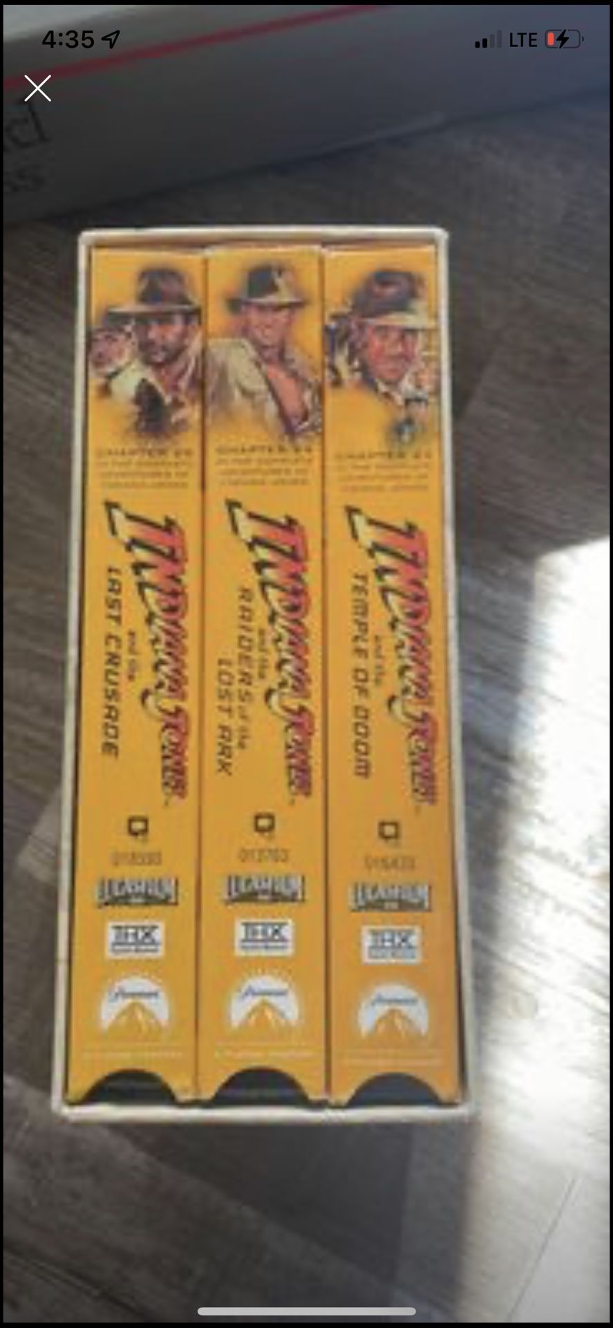 The adventures of Indiana Jones vhs box set