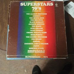 Vinyl Records.. superstars Of The 70's..4 Album Set Used