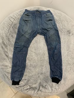 denim jogger pants