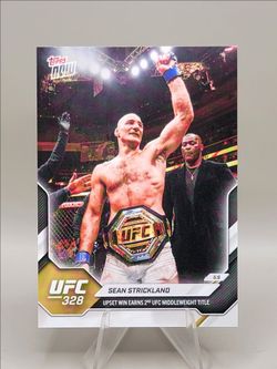 2026 Topps Now Sean Strickland #7