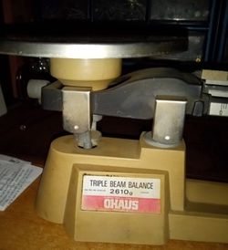 Vintage Ohaus Mechanical Triple Beam Balance Scale