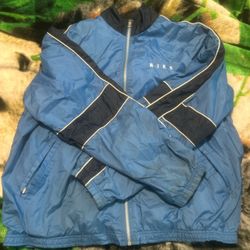 Nike Windbreaker Jacket Blue and Black