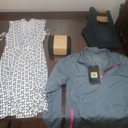 Jeans,Nike Jacket,Air Pump,Banana Republic Dress