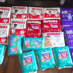 Diapers different sizes