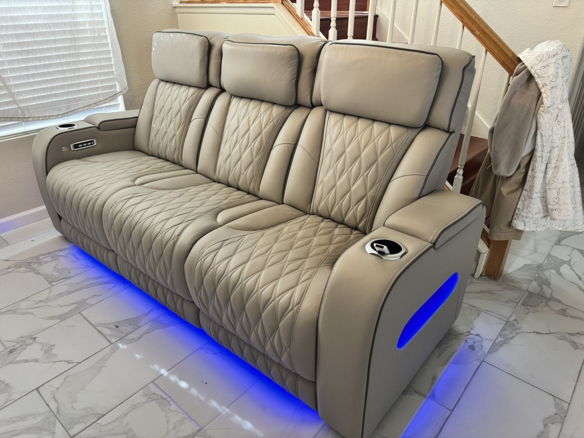Perfect Condition LED Recliner Sofa