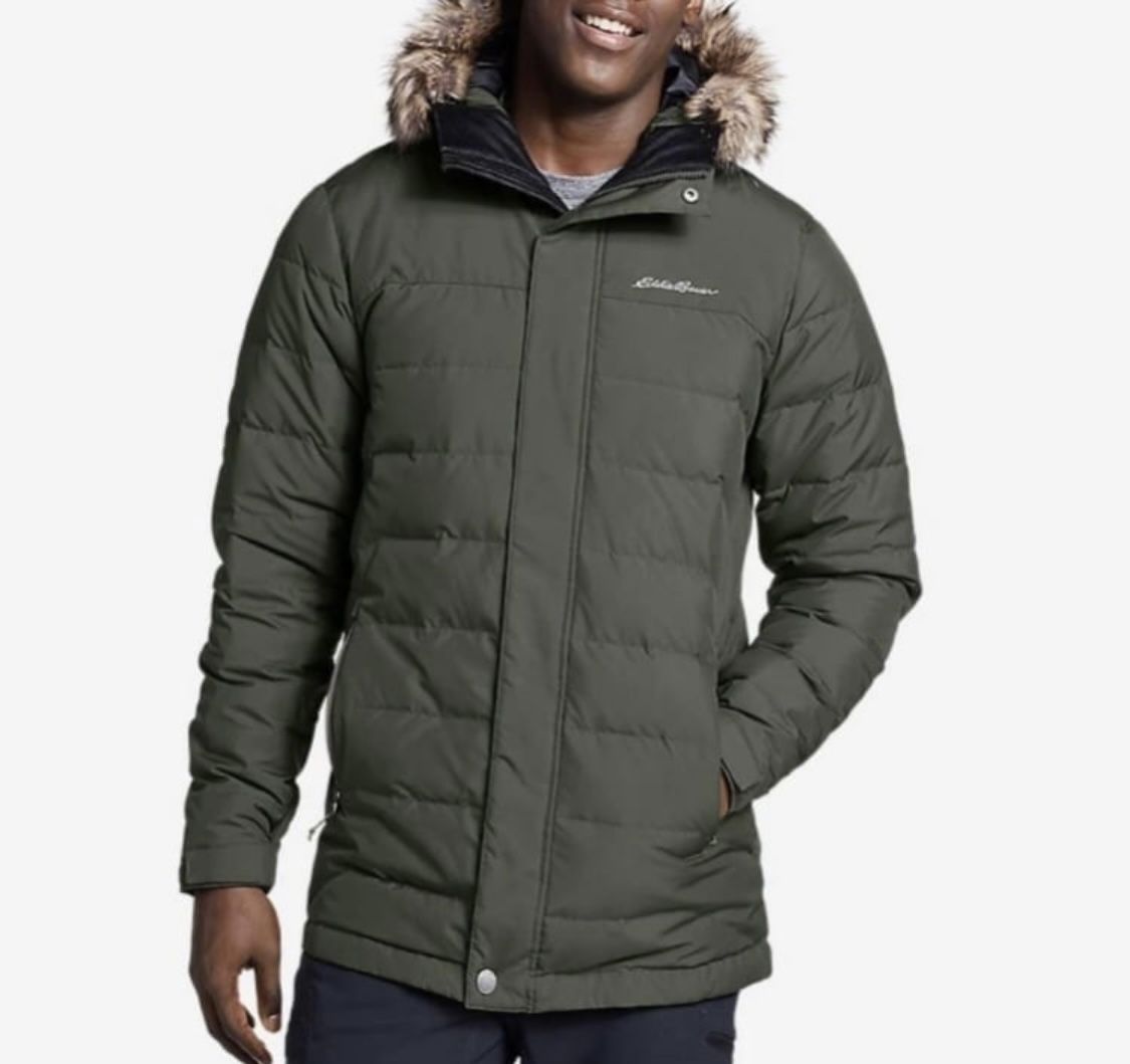 NWT Eddie Bauer Hooded Down Parka Jacket tall jacket