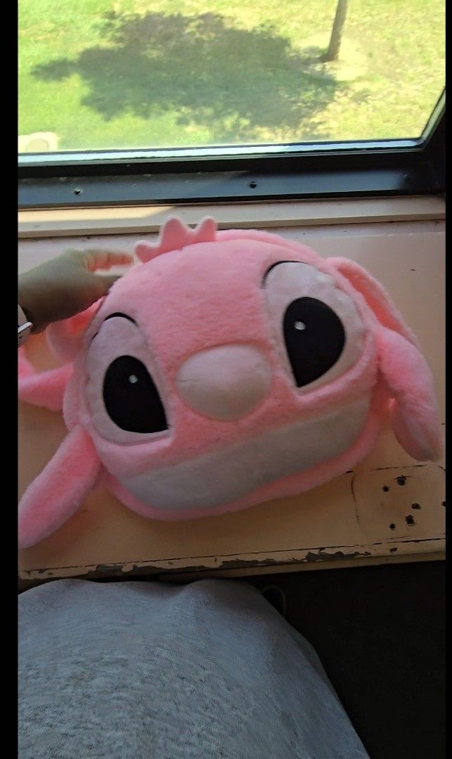 Angel Plush Purse – Pink Disney Crossbody