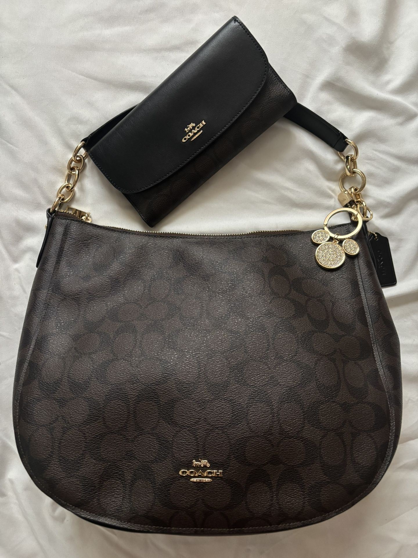Brown COACH handbag & Wallet