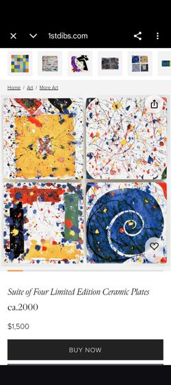 SAM FRANCIS

Limited Edition Ceramic Plates