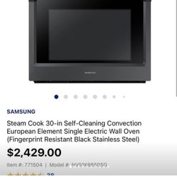 Oven Build In Oven Convection Stainless  Steel Electirc 