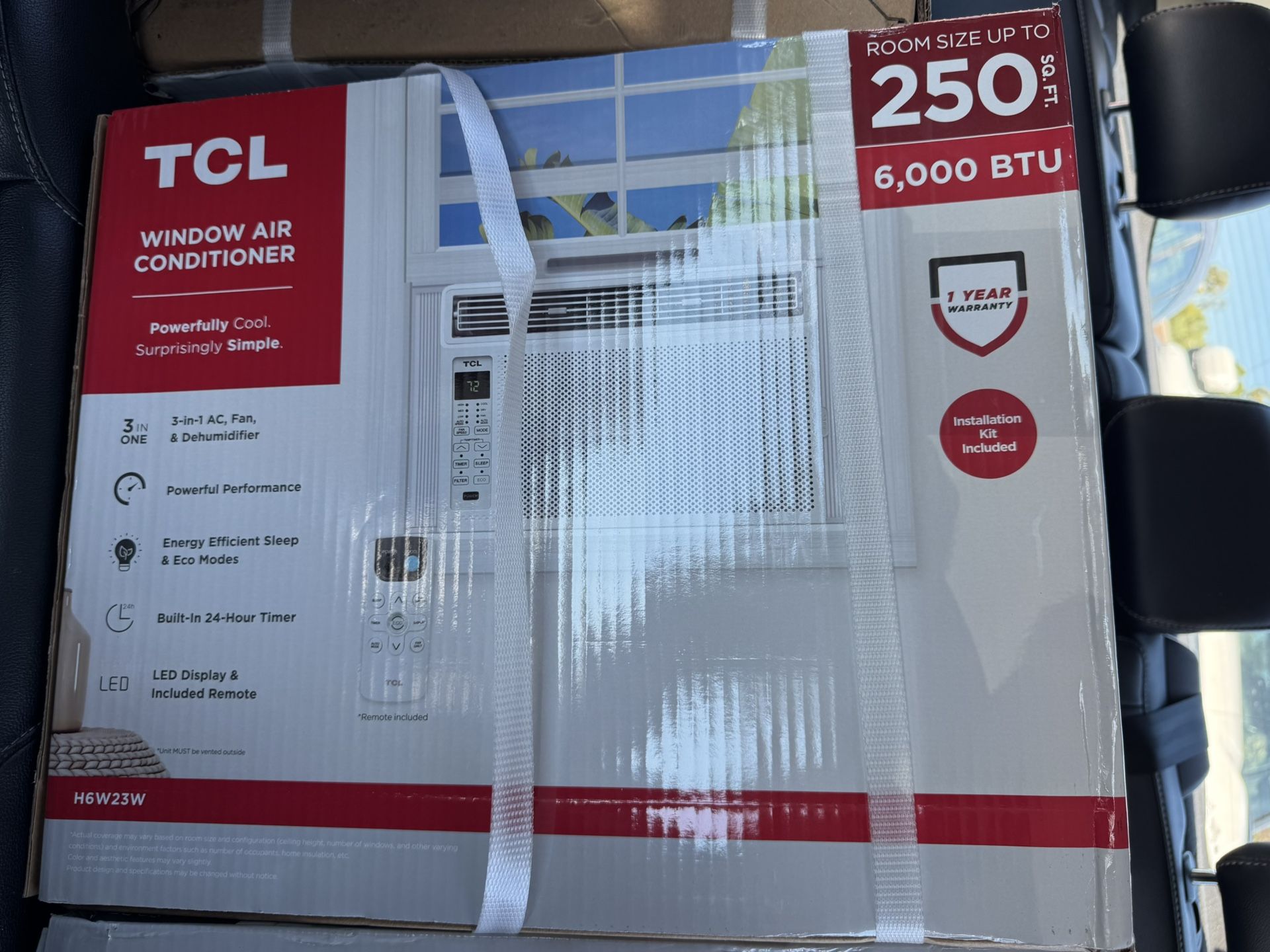 TCL 6000 BTU Window Air Conditioner and Dehumidifier With Remote