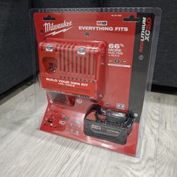 Milwaukee M18 18-Volt Lithium-Ion XC Starter Kit with One 5.0Ah Battery and Charger