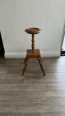 Vintage Wood Stand Plant Or Ashtray Stand Japan 
