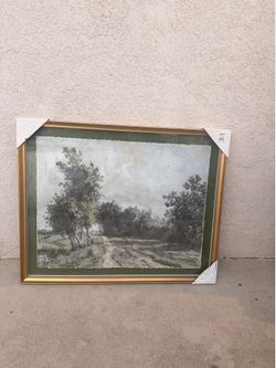 Honeybloom Framed Landscape Wall Art Painting - Brand New
