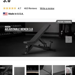 ROGUE ADJUSTABLE BENCH 3.0