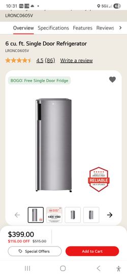 Lg Mini Fridge. New Still In Box