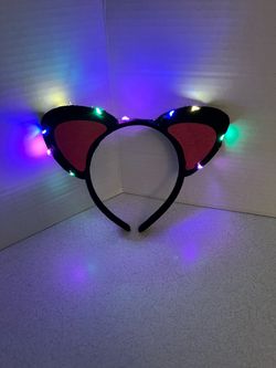 Halloween Cat Ears light up
