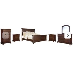 Ashley's furniture bed room set.