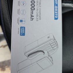 Portable Charger with Built-In Cables