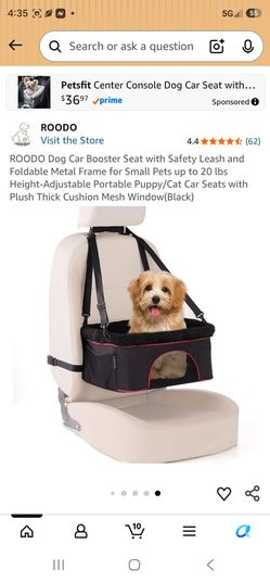 Dog car booster safety seat