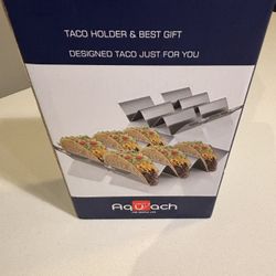 Taco Holder Set (Stainless Steel) – Brand New