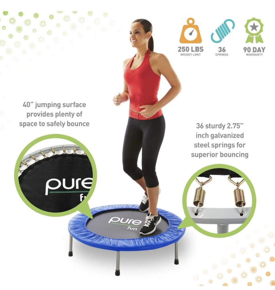 Pure Fun 40” Trampoline Rebounder for Sale in Flower Mound, TX - OfferUp