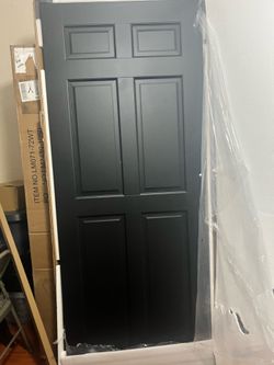 Black door slab