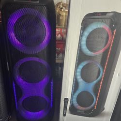 Dolphin Triple 8" Portable Bluetooth Speaker 🔊  LOUD Sound  / Remote & Microphone 🎤 