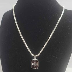 Natural Garnet Pendant