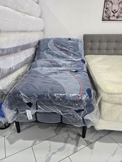 Adjustable Twin Xl Bed with Mattress