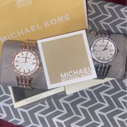 $ 50 Silver and Rose Gold Ladies watches 