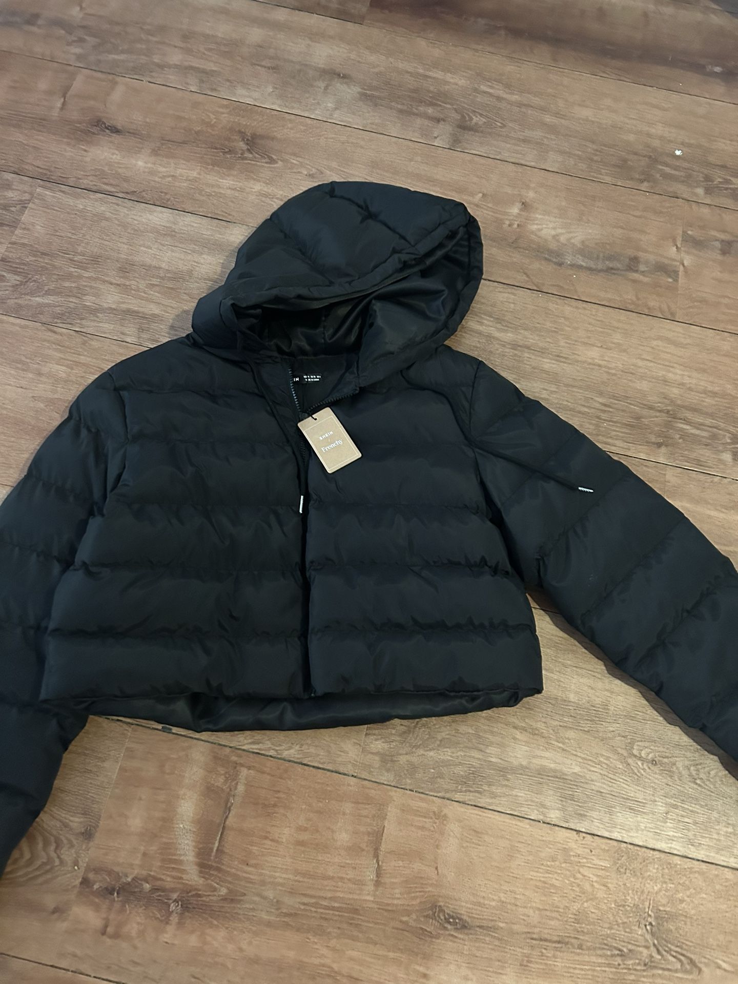 Puffer Crop Hoodie Jacket