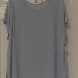 Brand New Ladies Light Blue Top Size 3X